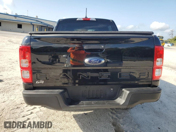 2021 Ford Ranger XL with VIN 1FTER4EHXMLD15412, listed as a Copart auction lot 55741155 with 45,794 mi miles and Salvage title. Bid and sale history available at DreamBid. Image 6.