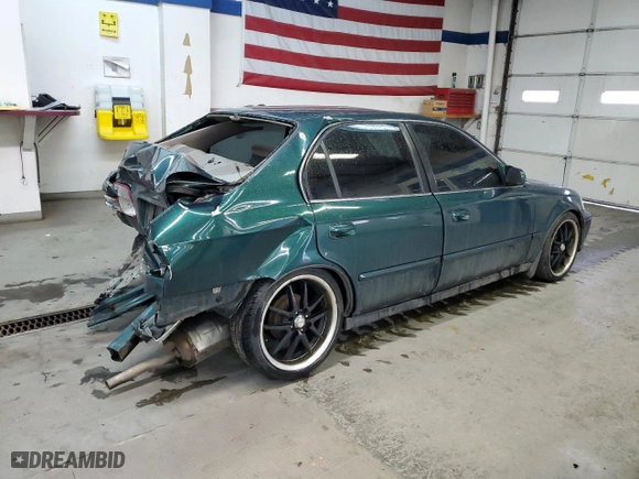 2000 Honda Civic EX with VIN 1HGEJ8542YL062220, listed as a Copart auction lot 44871415 with 320,344 mi miles and Salvage Title. Bid and sale history available at carsss.com. Image 3.