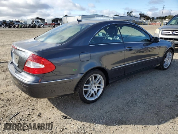 2008 Mercedes-Benz CLK 350 with VIN WDBTJ56HX8F256089, listed as a Copart auction lot 44430385 with 73,307 mi miles and Salvage title. Bid and sale history available at DreamBid. Image 3.