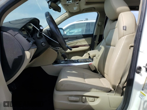 2015 Acura MDX Technology with VIN 5FRYD4H4XFB004541, listed as a Copart auction lot 74506124 with 106,304 mi miles and Salvage title. Bid and sale history available at DreamBid. Image 7.