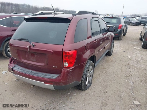 2007 Pontiac Torrent with VIN 2CKDL73F876027006, listed as a IAAI auction lot 41564454 with 185029 miles. Bid and sale history available at carsss.com. Image 4.