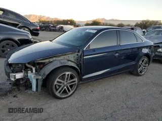 2019 Audi A3 Sedan Premium with VIN WAUAUGFF3K1011498, listed as a Copart auction lot 76357313 with 52,894 mi miles. Bid and sale history available at carsss.com. Image 1.