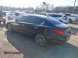 2015 Infiniti Q50 Premium with VIN JN1BV7AR5FM418350, listed as a IAAI auction lot 41622894 with 135,478 mi miles and . Bid and sale history available at carsss.com. Image 3.