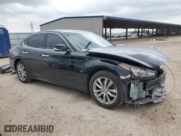 2015 Infiniti Q70 with VIN JN1BY1APXFM540740, listed as a Copart auction lot 55479495 with 140,344 mi miles and Salvage title. Bid and sale history available at DreamBid. Image 4.