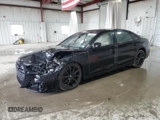 2024 Audi S8 with VIN WAULSBF89RN010765, listed as a Copart auction lot 49784285 with 13,724 mi miles and Salvage Title. Bid and sale history available at DreamBid. Image 1.