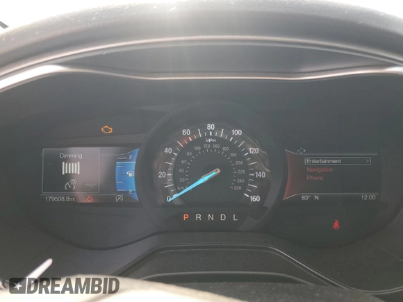 2020 Ford Fusion SE with VIN 3FA6P0HD5LR125762, listed as a Copart auction lot 58671795 with 179,508 mi miles and Clean title. Bid and sale history available at DreamBid. Image 9.