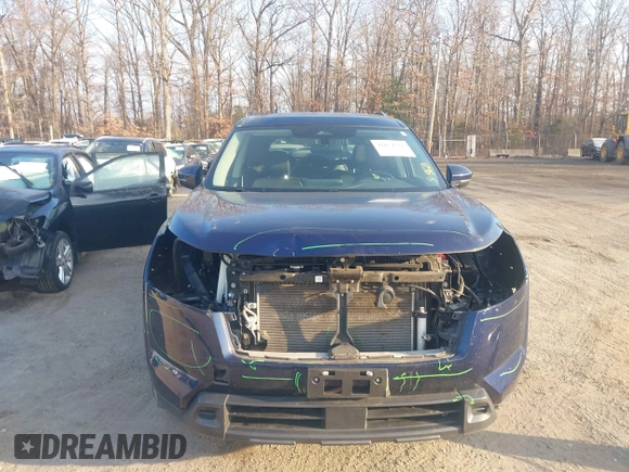 2022 Nissan Pathfinder SV with VIN 5N1DR3BA2NC216478, listed as a IAAI auction lot 41074844 with 58,243 mi miles and . Bid and sale history available at DreamBid. Image 12.