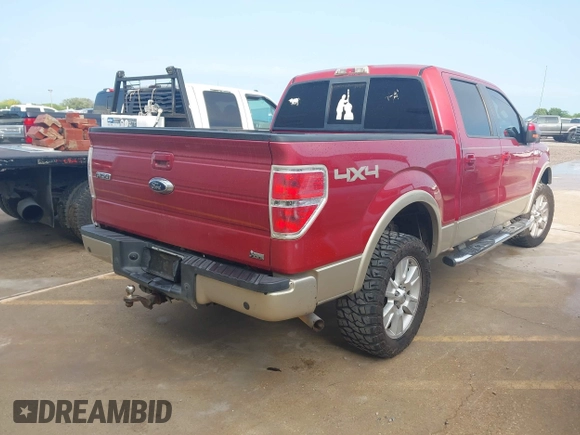 2010 Ford F-150 XL with VIN 1FTFW1EV9AFB45748, listed as a IAAI auction lot 41981953 with 221,352 mi miles. Bid and sale history available at carsss.com. Image 4.