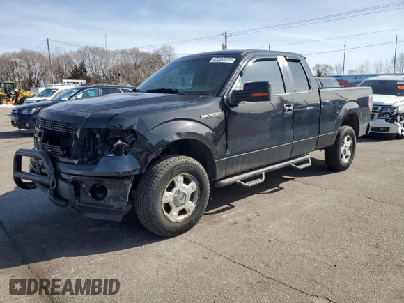 2012 Ford F-150 XL with VIN 1FTFX1EF1CFC21049, listed as a Copart auction lot 47586835 with 155,949 mi miles and Salvage Title. Bid and sale history available at carsss.com. Image 1.