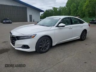 2021 Honda Accord EX-L z VIN 1HGCV1F5XMA064636, wystawiony jako Copart lot #57571125 z przebiegiem 50 446 mil mil oraz Szkoda całkowita • Salvage title. Historia ofert i sprzedaży dostępna na DreamBid. Obrazek 1.