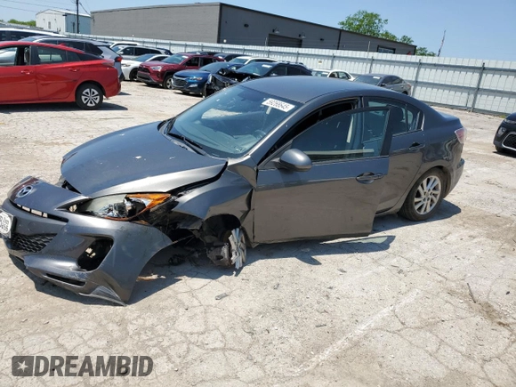 2012 Mazda 3 i Touring with VIN JM1BL1V77C1700351, listed as a Copart auction lot 59268645 with Not provided miles and Salvage title. Bid and sale history available at DreamBid. Image 1.
