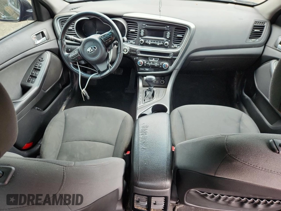 2015 Kia Optima with VIN KNAGM4AD3F5082875, listed as a Copart auction lot 58716825 with 130,627 mi miles and Salvage title. Bid and sale history available at DreamBid. Image 8.