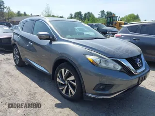 2015 Nissan Murano SL z VIN 5N1AZ2MH2FN202285, wystawiony jako IAAI lot #42229071 z przebiegiem 124 211 mil mil oraz . Historia ofert i sprzedaży dostępna na DreamBid. Obrazek 1.
