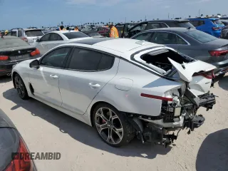 2019 Kia Stinger GT1 with VIN KNAE45LC2K6062123, listed as a Copart auction lot 76540484 with Not Provided miles and Non Repairable. Bid and sale history available at DreamBid. Image 2.