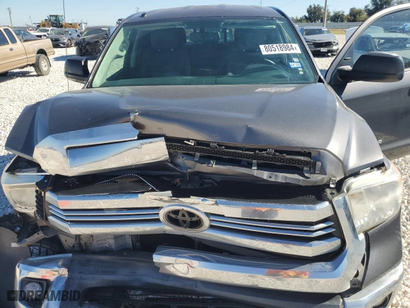 2017 Toyota Tundra 2WD SR with VIN 5TFRM5F11HX113614, listed as a Copart auction lot 80518984 with 0 mi miles and Salvage Title. Bid and sale history available at carsss.com. Image 13.