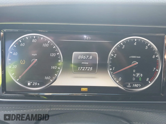 2014 Mercedes-Benz S S 550 with VIN WDDUG8CB7EA020603, listed as a IAAI auction lot 42205201 with 172,725 mi miles. Bid and sale history available at carsss.com. Image 7.