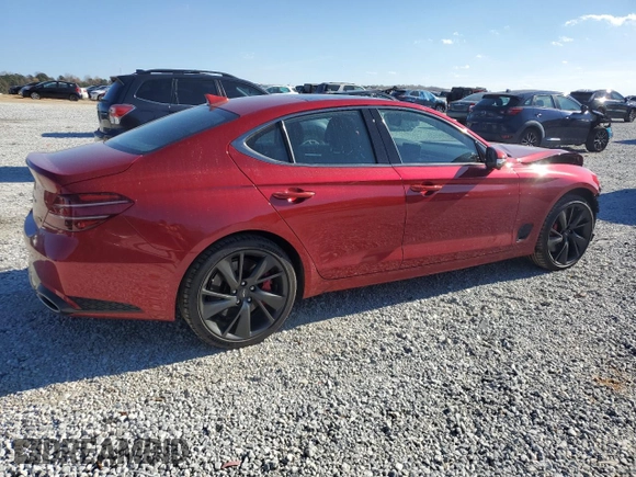 2023 Genesis G70 3.3T with VIN KMTG54TE4PU113825, listed as a Copart auction lot 83207564 with 10,123 mi miles and Salvage Title. Bid and sale history available at DreamBid. Image 3.