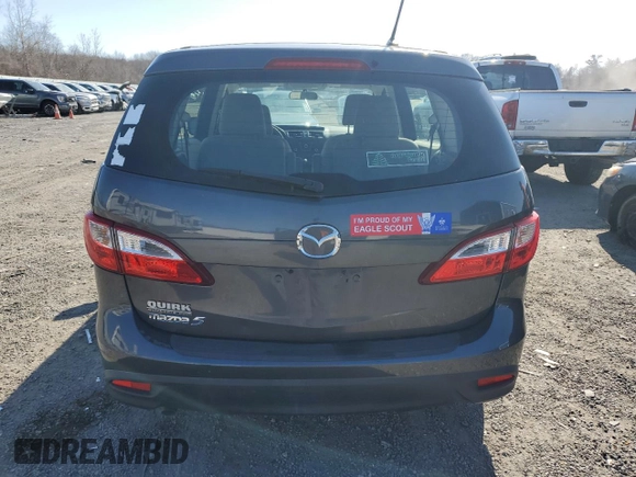 2013 Mazda 5 Sport with VIN JM1CW2BL6D0157780, listed as a Copart auction lot 49246505 with Not Provided miles and Non Repairable. Bid and sale history available at DreamBid. Image 6.