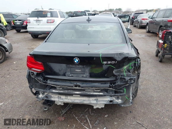 2018 BMW 2 Series 230i with VIN WBA2J1C50JVD09751, listed as a IAAI auction lot 41440752 with 71,700 mi miles. Bid and sale history available at carsss.com. Image 6.
