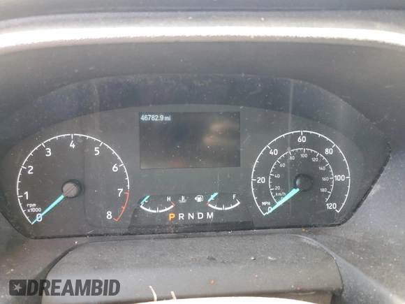 2020 Ford Transit Cargo with VIN 1FTBR3X80LKB27920, listed as a Copart auction lot 47181194 with 46,782 mi miles and Salvage Title. Bid and sale history available at DreamBid. Image 9.