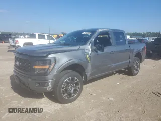 2024 Ford F-150 STX with VIN 1FTEW2K5XRKE50524, listed as a Copart auction lot 85905804 with 4,804 mi miles and Salvage Title. Bid and sale history available at carsss.com. Image 1.