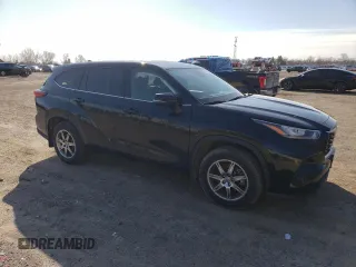 2021 Toyota Highlander L with VIN 5TDZZRAHXMS035122, listed as a Copart auction lot 48061505 with 105,773 mi miles and Clean title. Bid and sale history available at DreamBid. Image 4.