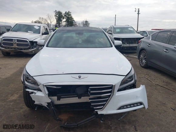 2016 Hyundai Genesis 3.8L with VIN KMHGN4JE7GU115307, listed as a IAAI auction lot 41457690 with 55,515 mi miles. Bid and sale history available at carsss.com. Image 12.