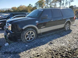 2008 Ford Expedition EL Eddie Bauer with VIN 1FMFK17578LA06587, listed as a Copart auction lot 84396934 with 205,657 mi miles and Salvage Title. Bid and sale history available at carsss.com. Image 1.