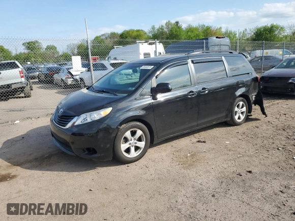 2015 Toyota Sienna LE AAS with VIN 5TDKK3DC2FS563114, listed as a Copart auction lot 55444975 with 100,731 mi miles and Salvage Title. Bid and sale history available at DreamBid. Image 1.
