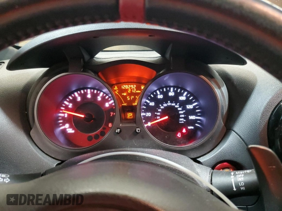 2015 Nissan Juke S with VIN JN8AF5MV9FT565414, listed as a Copart auction lot 50915575 with 128,292 mi miles and Salvage Title. Bid and sale history available at carsss.com. Image 9.
