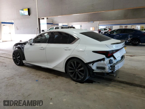 2021 Lexus IS 350 F Sport z VIN JTHGZ1B2XM5041008, wystawiony jako Copart lot #49146365 z przebiegiem 44 926 mil mil oraz Szkoda całkowita • Salvage title. Historia ofert i sprzedaży dostępna na DreamBid. Obrazek 2.