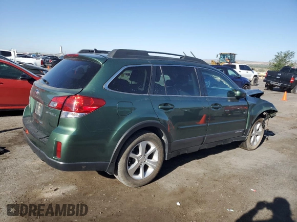 2014 Subaru Outback Limited with VIN 4S4BRCNC7E3285638, listed as a Copart auction lot 61695975 with 81,103 mi miles and Salvage title. Bid and sale history available at DreamBid. Image 3.