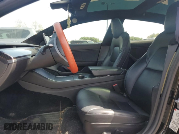 2018 Tesla Model 3 Long Range Battery with VIN 5YJ3E1EB9JF068279, listed as a Copart auction lot 54244155 with 126,279 mi miles and Clean Title. Bid and sale history available at DreamBid. Image 7.
