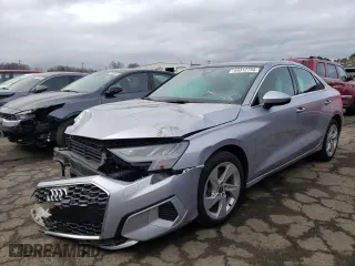 2022 Audi A3 Premium with VIN WAUAUDGY7NA037119, listed as a Copart auction lot 49312755 with 43,426 mi miles and Salvage Title. Bid and sale history available at carsss.com. Image 1.