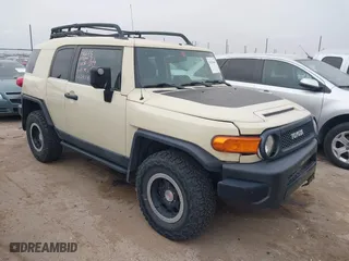 2010 Toyota FJ Cruiser with VIN JTEBU4BF2AK073829, listed as a IAAI auction lot 41254467 with 140,787 mi miles. Bid and sale history available at carsss.com. Image 1.