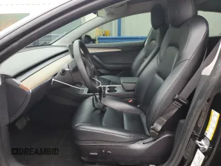 2022 Tesla Model 3 with VIN 5YJ3E1EA0NF186296, listed as a Copart auction lot 45711405 with 75,653 mi miles and Salvage Title. Bid and sale history available at DreamBid. Image 7.