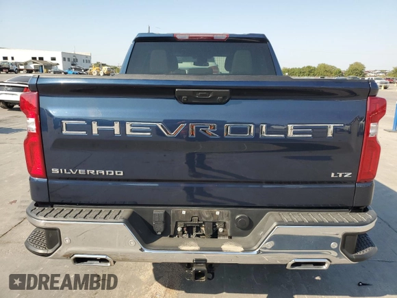 2023 Chevrolet Silverado 1500 LTZ with VIN 1GCUDGE89PZ129566, listed as a Copart auction lot 75698284 with 22,918 mi miles and Salvage Title. Bid and sale history available at carsss.com. Image 6.