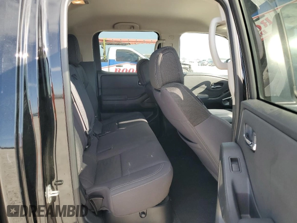 2022 Nissan Frontier S with VIN 1N6ED1EJ5NN663296, listed as a Copart auction lot 43087855 with 32,935 mi miles and Salvage Title. Bid and sale history available at carsss.com. Image 10.