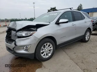 2018 Chevrolet Equinox LT z VIN 2GNAXSEVXJ6288870, wystawiony jako Copart lot #60270015 z przebiegiem 81 242 mil mil oraz Czysty tytuł • Clean title. Historia ofert i sprzedaży dostępna na DreamBid. Obrazek 1.