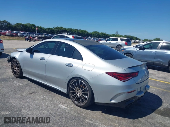 2021 Mercedes-Benz CLA with VIN W1K5J5BB2MN205798, listed as a IAAI auction lot 41722212 with 66,294 mi miles. Bid and sale history available at carsss.com. Image 3.