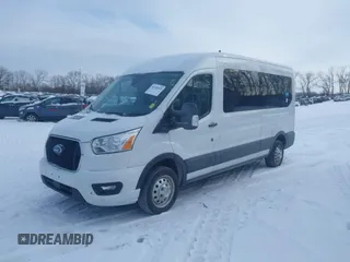 2022 Ford Transit Passenger XL with VIN 1FBAX9C87NKA80161, listed as a IAAI auction lot 41389325 with 128,868 mi miles and . Bid and sale history available at DreamBid. Image 2.
