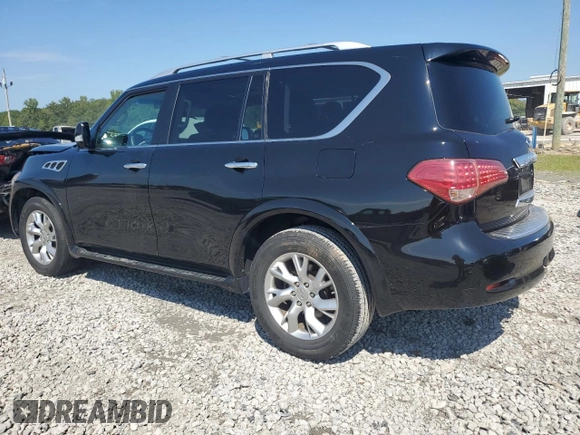 2012 Infiniti QX56 8-passenger with VIN JN8AZ2ND2C9716291, listed as a Copart auction lot 71990704 with 79,241 mi miles and Salvage Title. Bid and sale history available at carsss.com. Image 2.