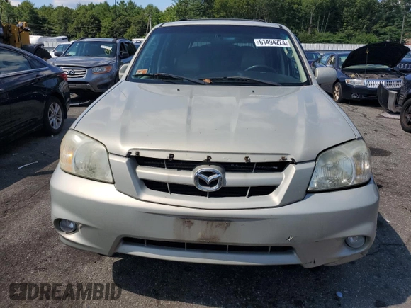 2005 Mazda Tribute i with VIN 4F2YZ92Z55KM53695, listed as a Copart auction lot 61494224 with 144,911 mi miles and Salvage Title. Bid and sale history available at carsss.com. Image 5.