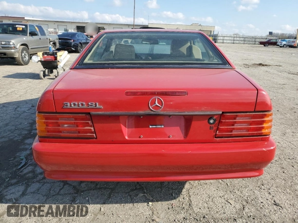 1990 Mercedes-Benz 300 with VIN WDBFA61E2LF005849, listed as a Copart auction lot 52911565 with 99,373 mi miles and Clean Title. Bid and sale history available at DreamBid. Image 6.