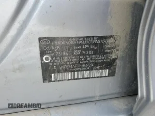 2017 Hyundai Sonata SE with VIN 5NPE24AF0HH514214, listed as a Copart auction lot 49087525 with 208,175 mi miles and Salvage Title. Bid and sale history available at carsss.com. Image 12.