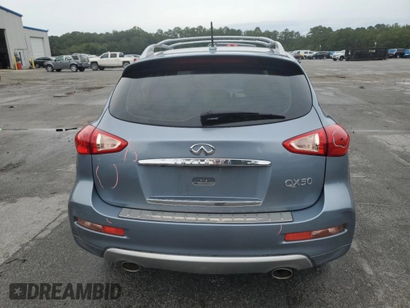 2017 Infiniti QX50 with VIN JN1BJ0RP8HM388592, listed as a Copart auction lot 72812894 with 40,425 mi miles and Salvage Title. Bid and sale history available at carsss.com. Image 6.