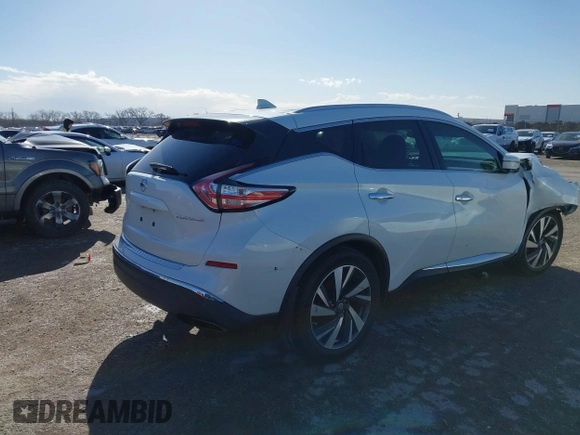 2017 Nissan Murano S with VIN 5N1AZ2MG5HN122702, listed as a IAAI auction lot 41694987 with 126,067 mi miles and . Bid and sale history available at carsss.com. Image 4.