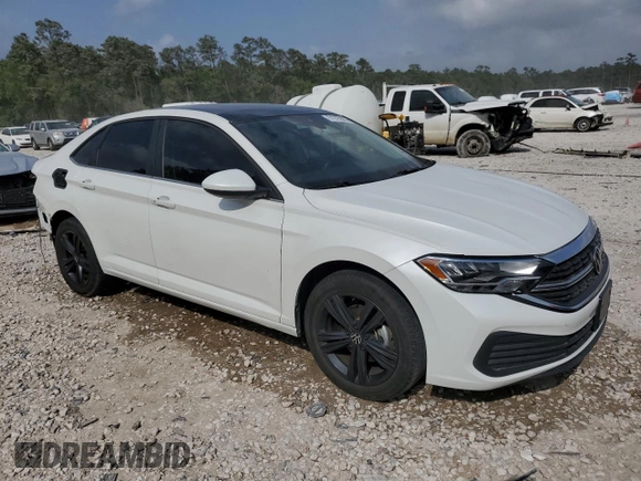2023 Volkswagen Jetta SE with VIN 3VW7M7BU9PM022076, listed as a Copart auction lot 51915935 with 29,231 mi miles and Clean title. Bid and sale history available at DreamBid. Image 4.