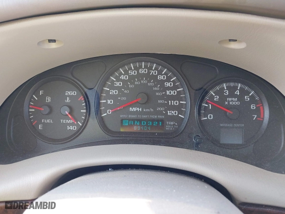 2003 Chevrolet Impala LS with VIN 2G1WH52K139239686, listed as a IAAI auction lot 41404754 with 89,404 mi miles. Bid and sale history available at carsss.com. Image 7.