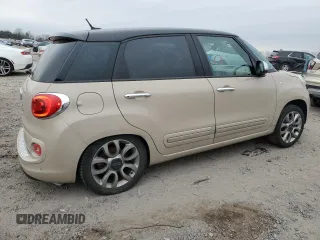2014 FIAT 500L Lounge with VIN ZFBCFACH0EZ029698, listed as a Copart auction lot 44010995 with 113,555 mi miles and Salvage Title. Bid and sale history available at DreamBid. Image 3.